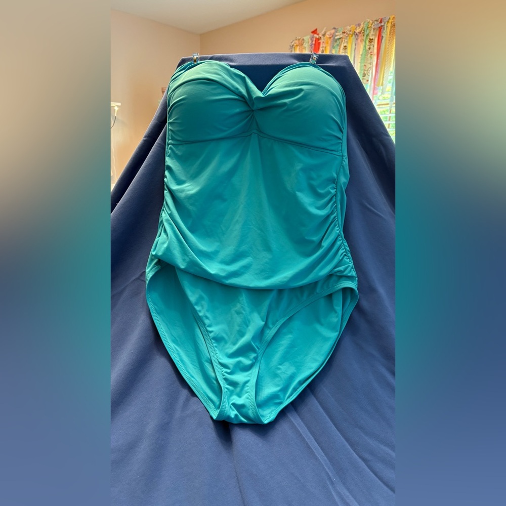 Anne Cole Teal One Piece Swimsuit